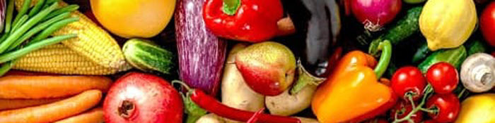 Colorful close up of fresh produce